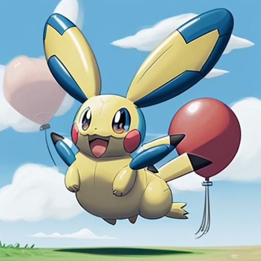 Pokemon Character as Inflatable Helicopter