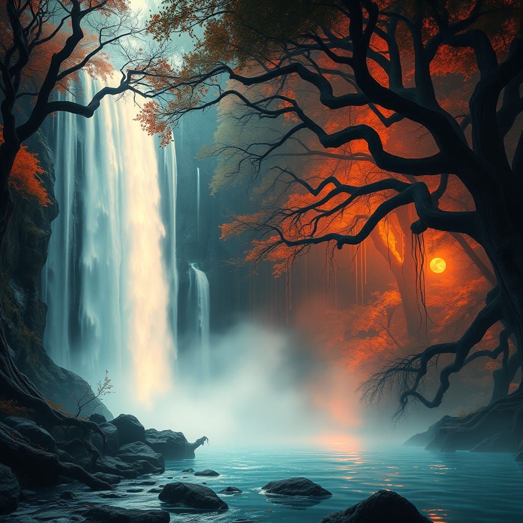 Ethereal Cascades of Celestial Wonder