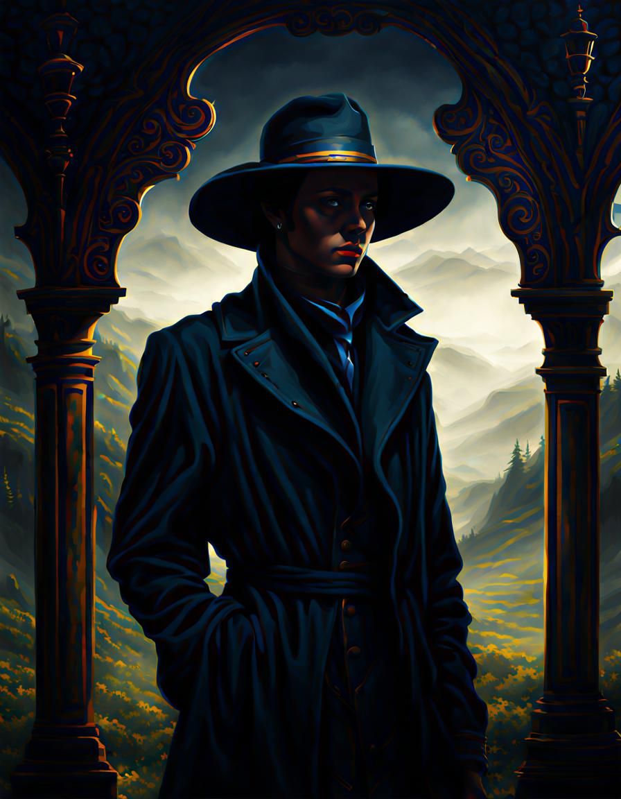 Mysterious Portrait with a Sense of Intrigue