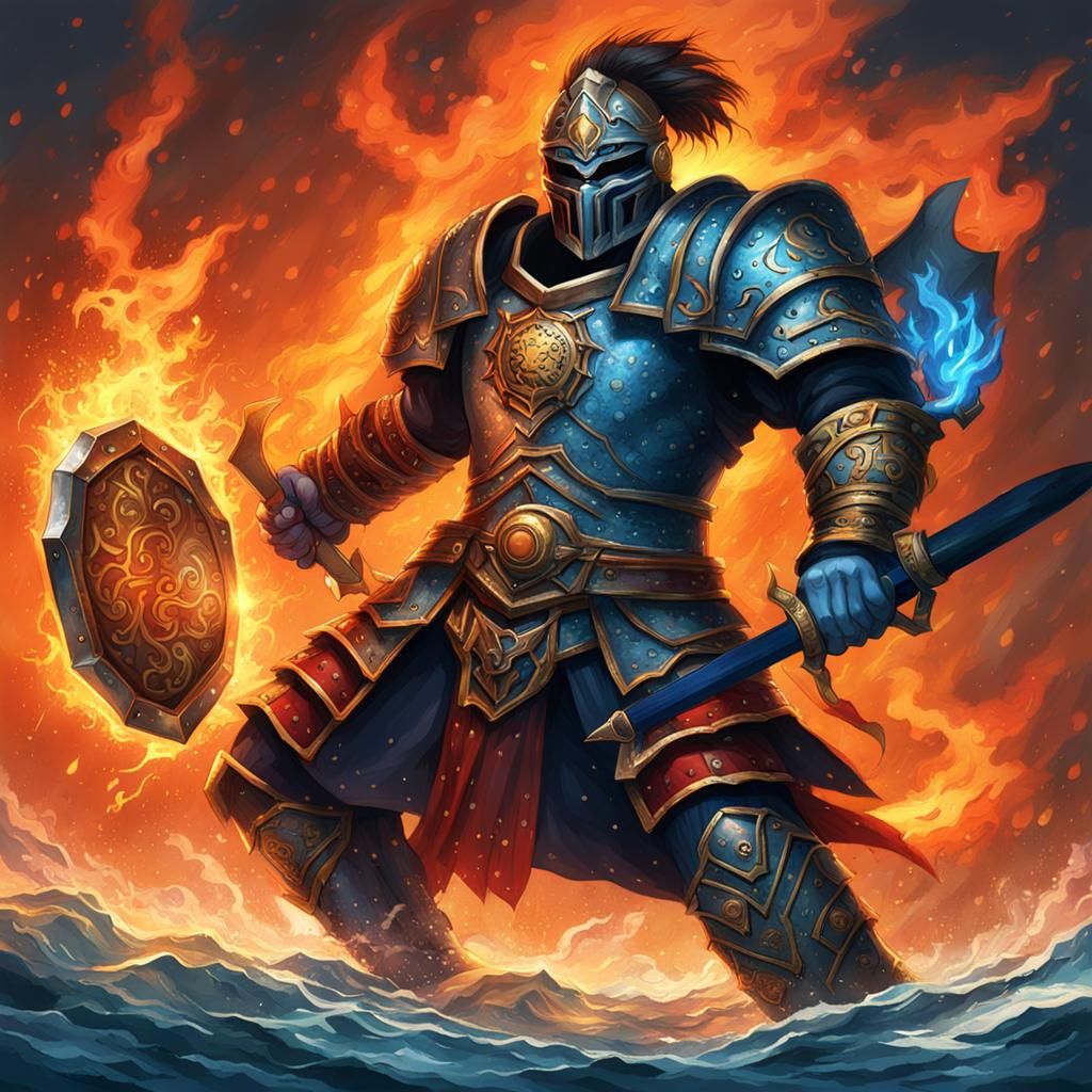 Water and Fire Shadow Gladiator