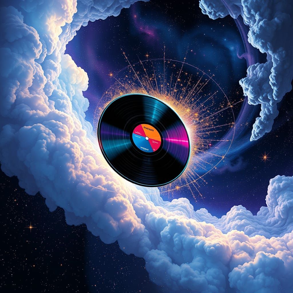 Cosmic Record Soars Through Starry Nebula