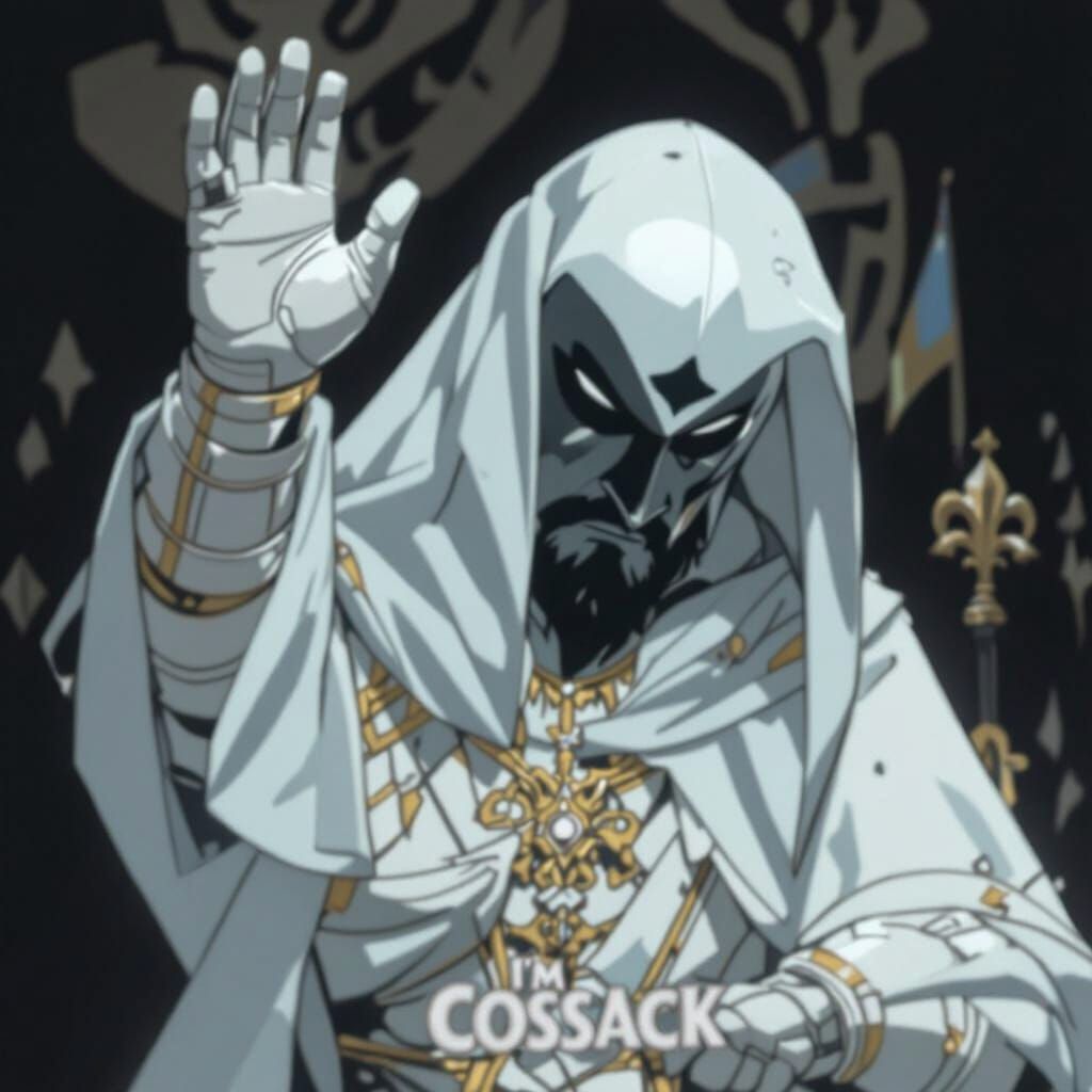 Medieval Warrior King in Comic Book Style