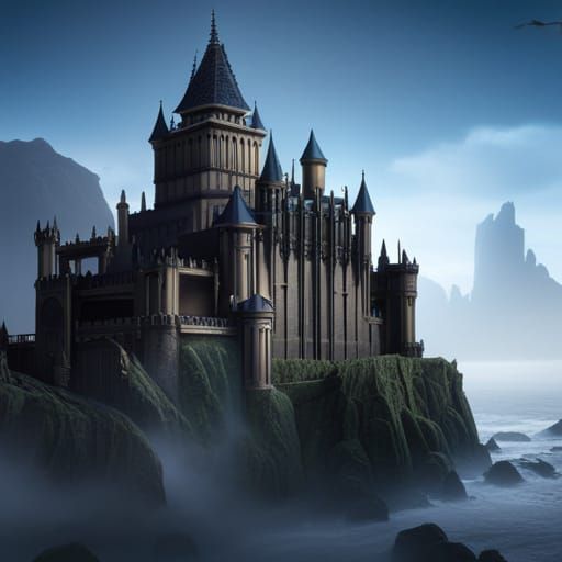 Fantastical Castle Concept Art in Deep Color