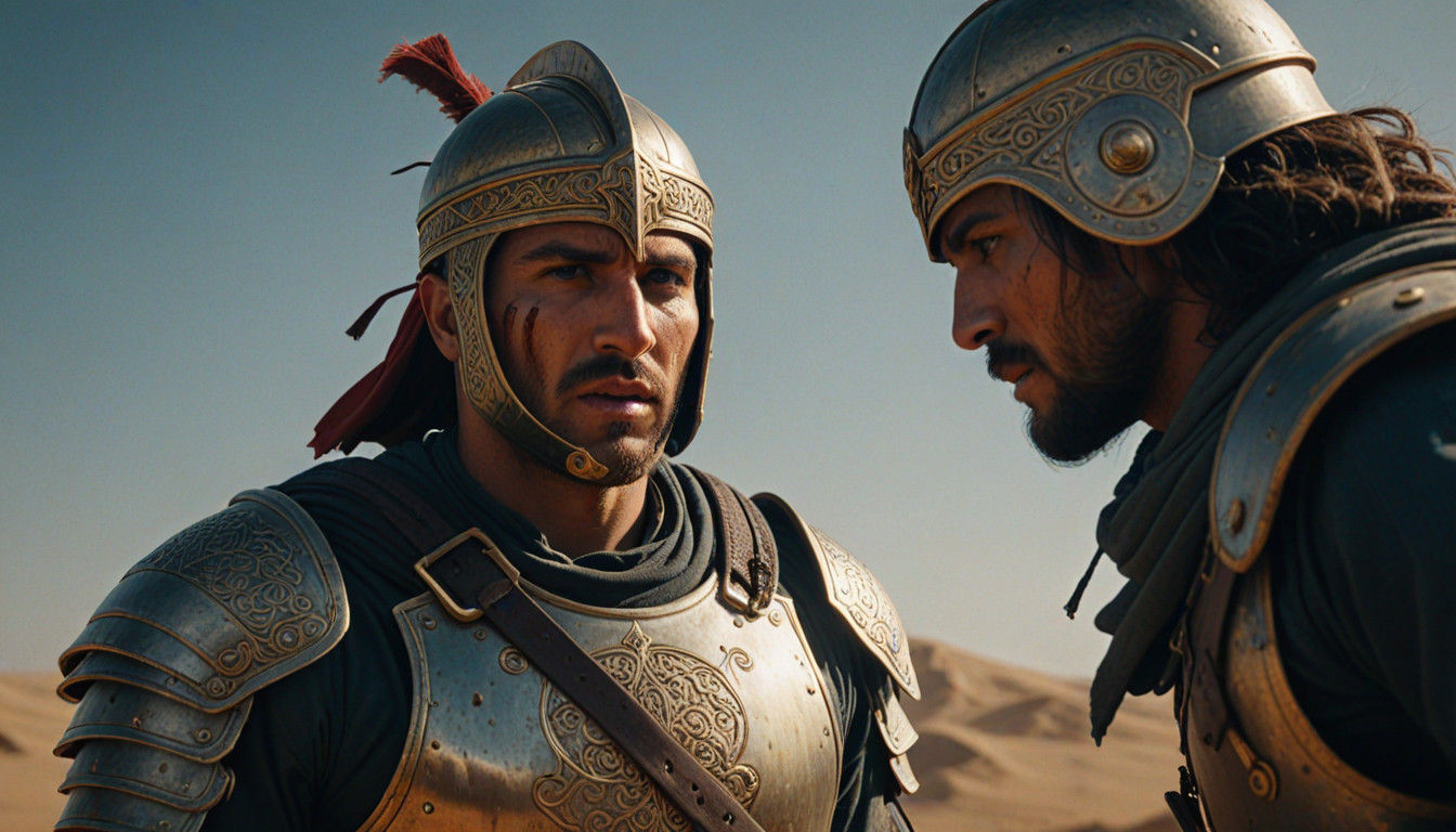 Numidien Warrior Axel Engages Enemy in 8th Century North Afr...