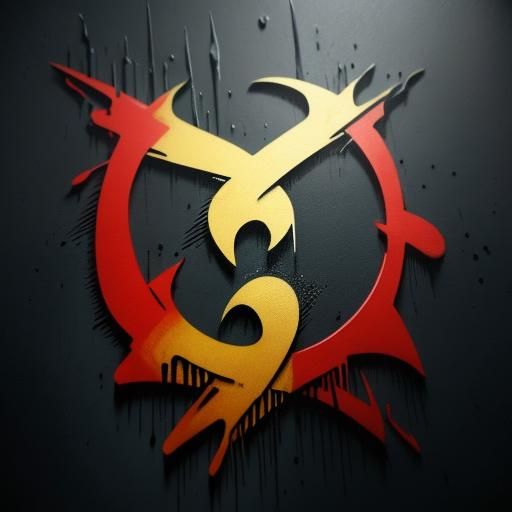 Wu Tang Logo as Underwater Graffiti Art