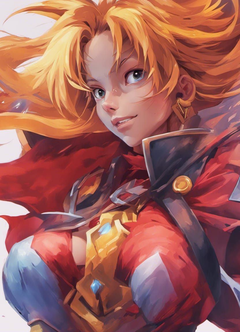 Lina Inverse Hyperrealistic Portrait in 4K