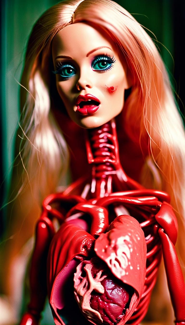 Monstrous Chimeric Barbie Doll Feast in Technicolor