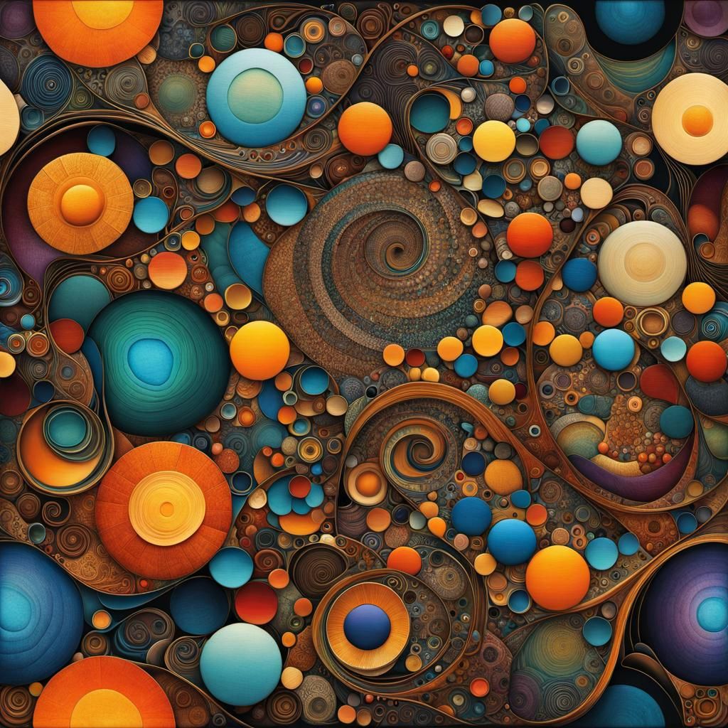 Surreal Abstract Insanity: Alcohol Ink and Geometric Doodles