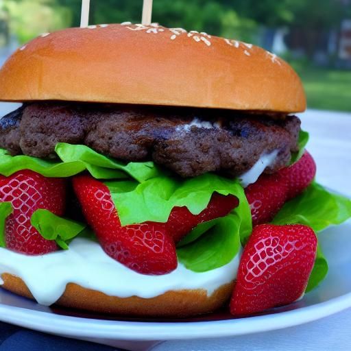 Strawberry Burger in Philadelphia: AI Generated