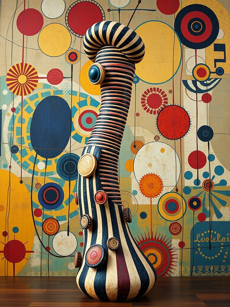 Abstract Clay Sculpture