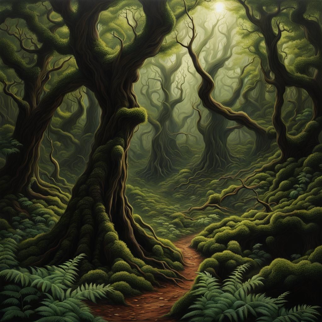 Eldritch Forest in Photorealistic Style