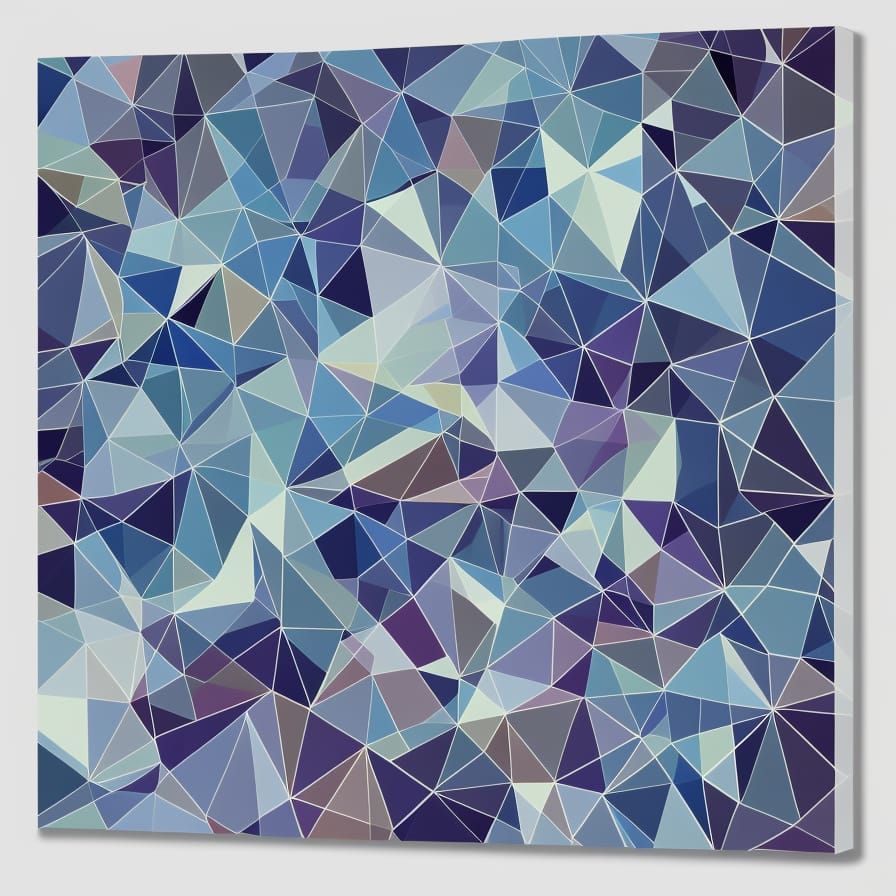 Modern Abstract Polygon Art Composition