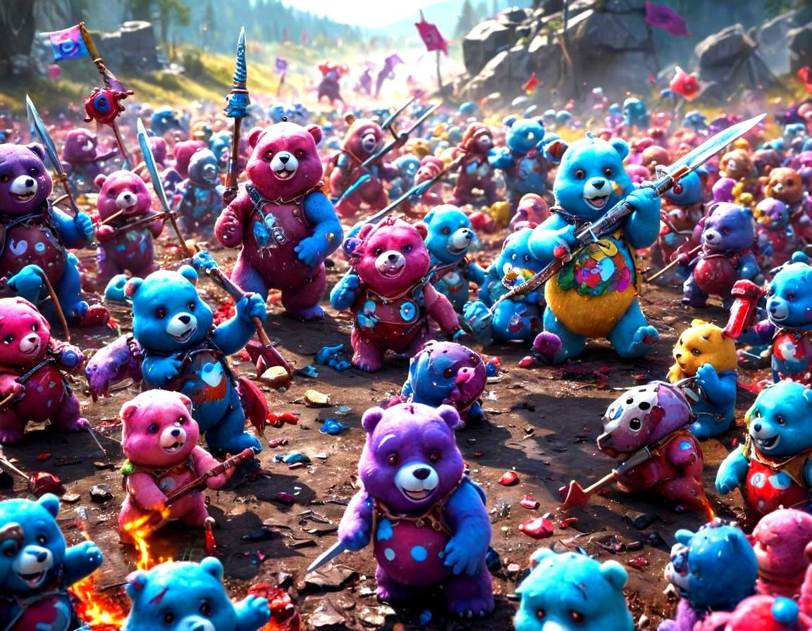 Care Bears go Medieval.