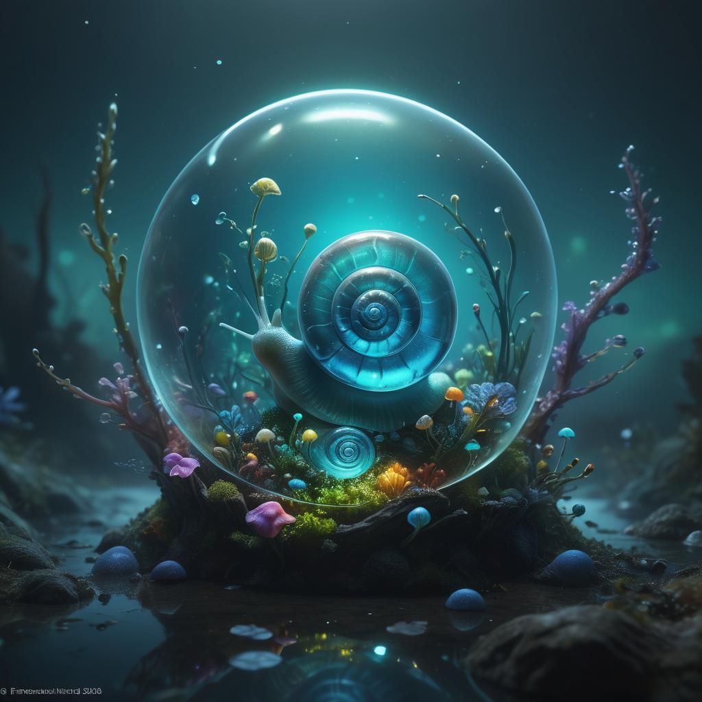 Magical snail under protection