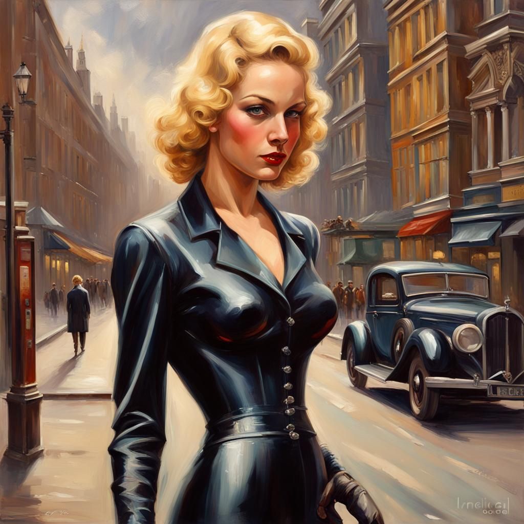 Beautiful young English woman in the 1930s