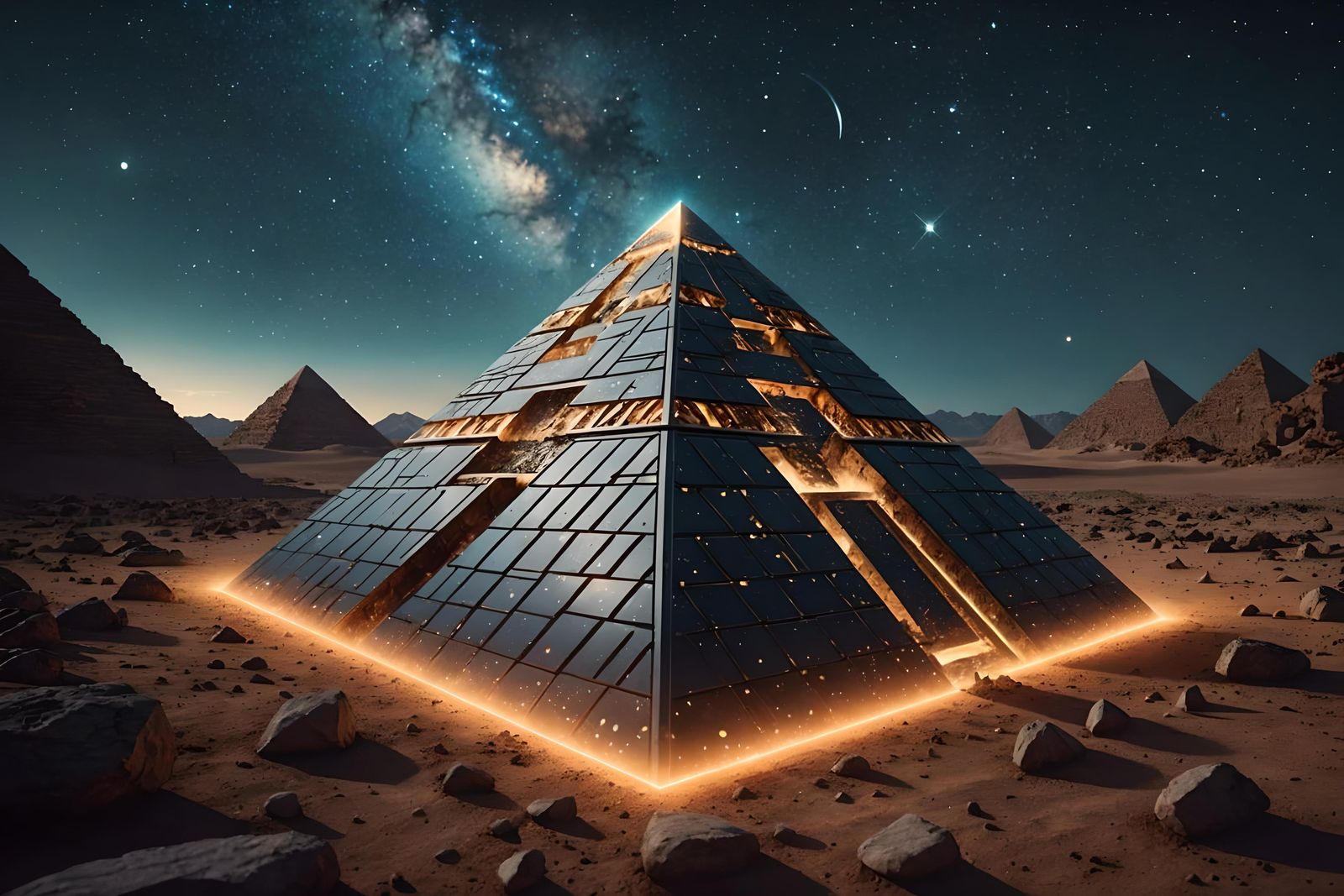 Connecting Pyramids: Digital Matte Painting
