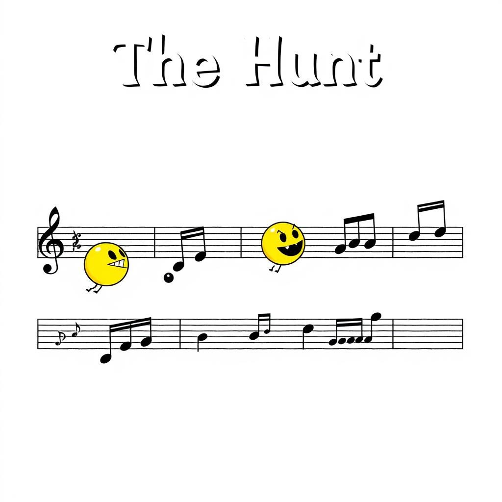 Pac-Man Notes Chase on Musical Staff