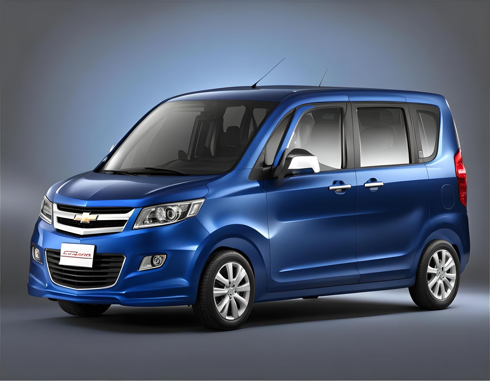 Blue 2013 Chevrolet Solio: 3D Render