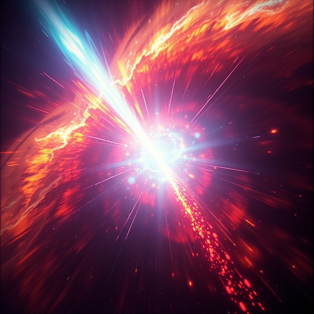 Cosmic Celebration of Radiant Light and Shockwaves