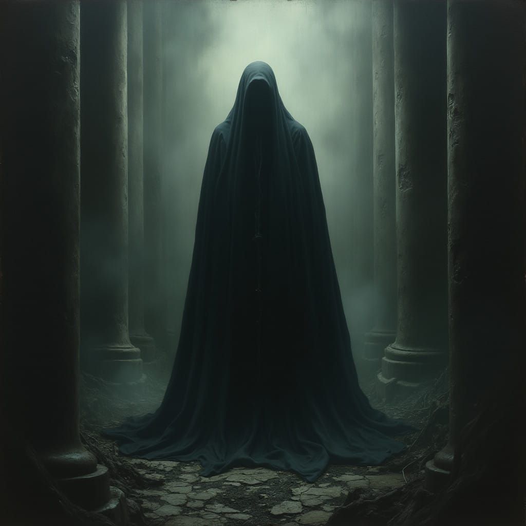 Dark Figure Radiates Malevolent Energy