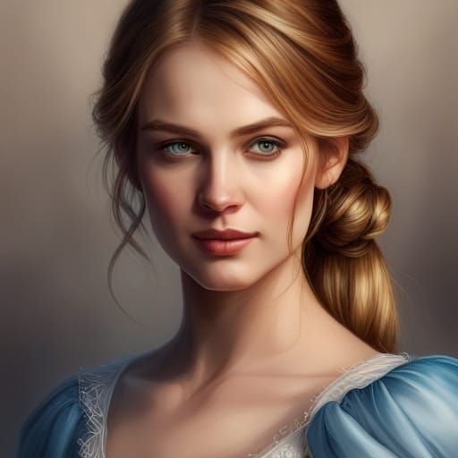 Cinderella Portrait: Live-Action Meets Animated, Detailed Ar...
