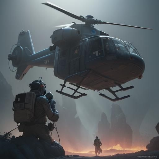 Evacuation of Research Site in Cinematic 3D Art