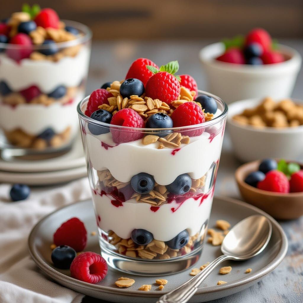 Berry Yogurt Parfait with Granola