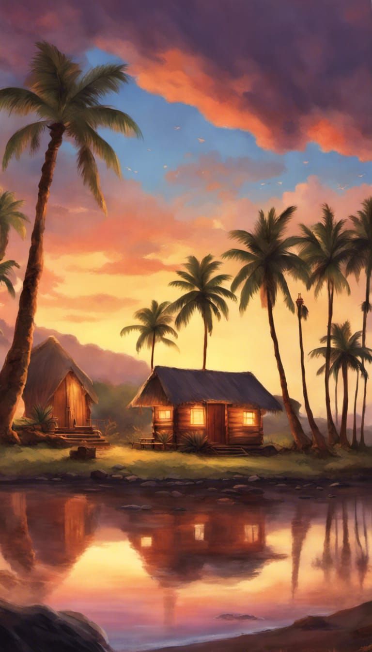 Easter Island Sunset Dance