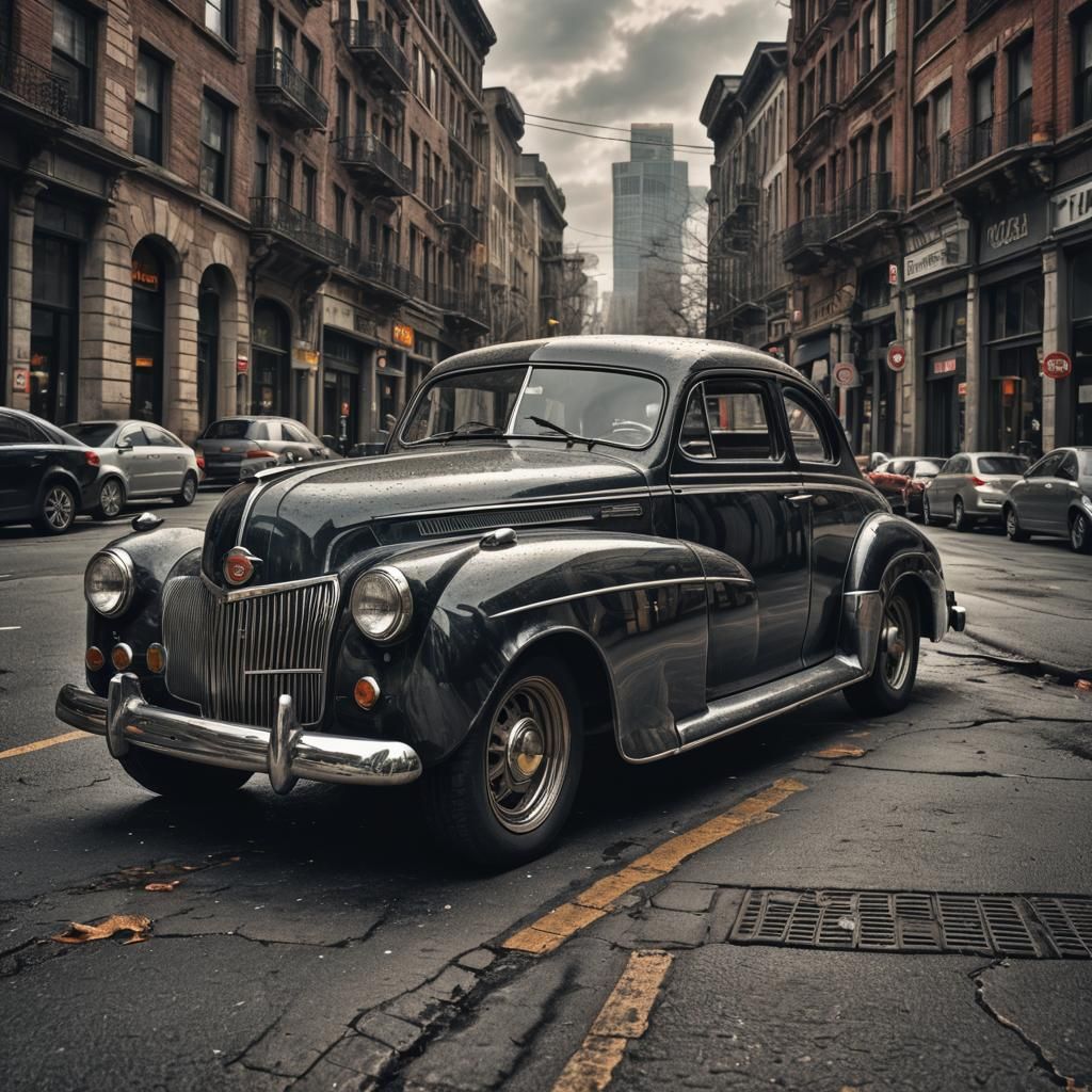 Hyperrealistic Car with Intricate Details in HDR