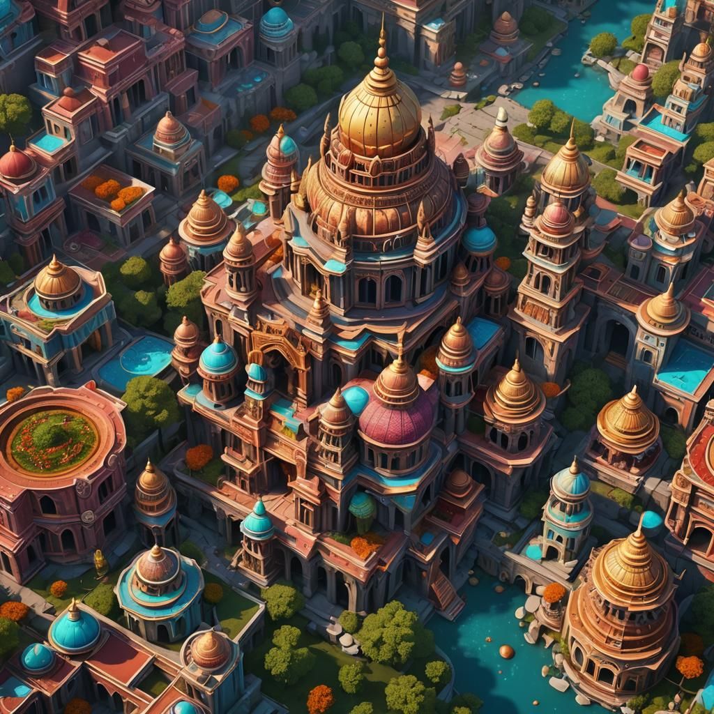 Modern Indian Sweet: Detailed Matte Painting