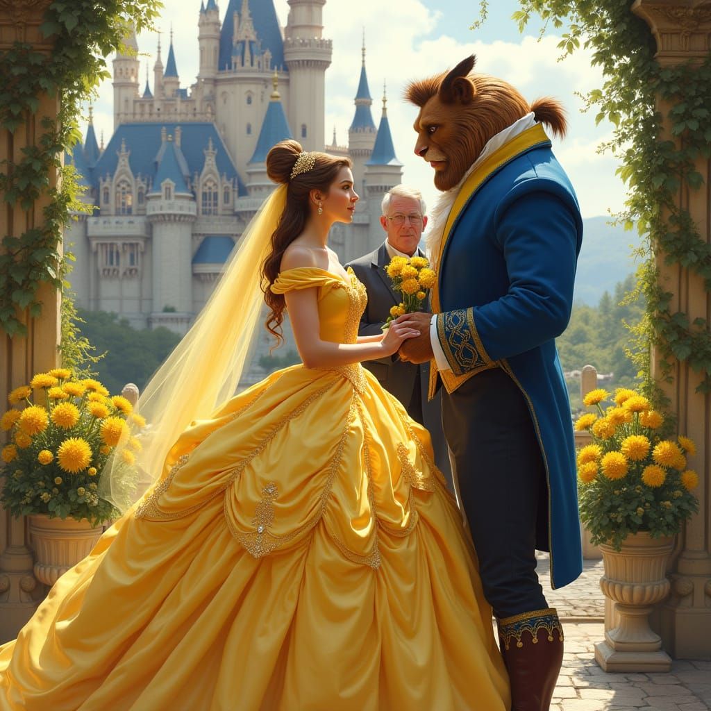 Beauty and Beast's Dandelion Wedding: Romantic Realism