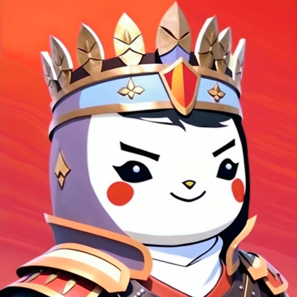 Epic Warrior Portrait with Sword in Fantasy Style