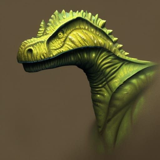 Realistic T-Rex in Origami Holographic Illustration