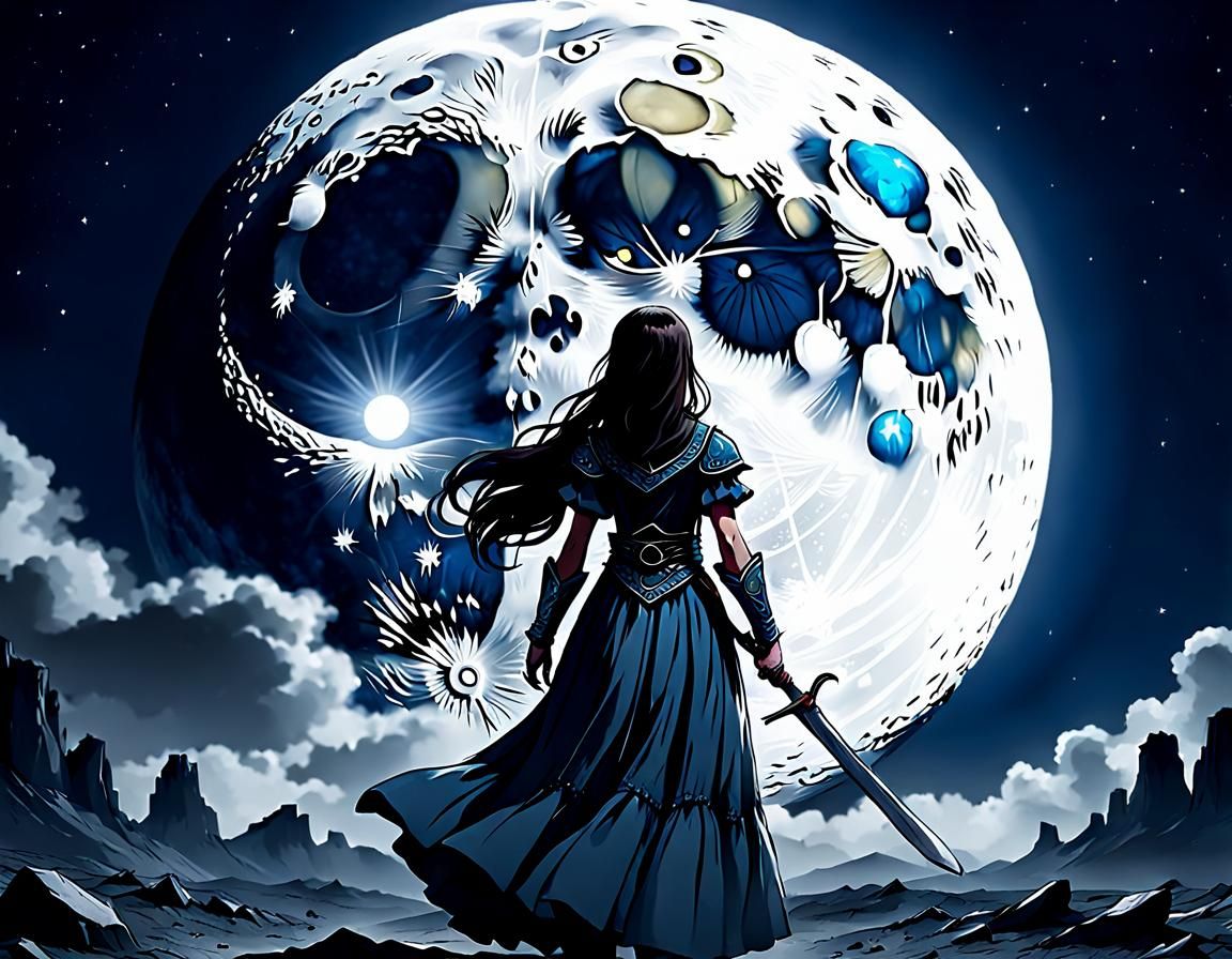 Desolate Lunar Landscape: The Moon is a Harsh Mistress