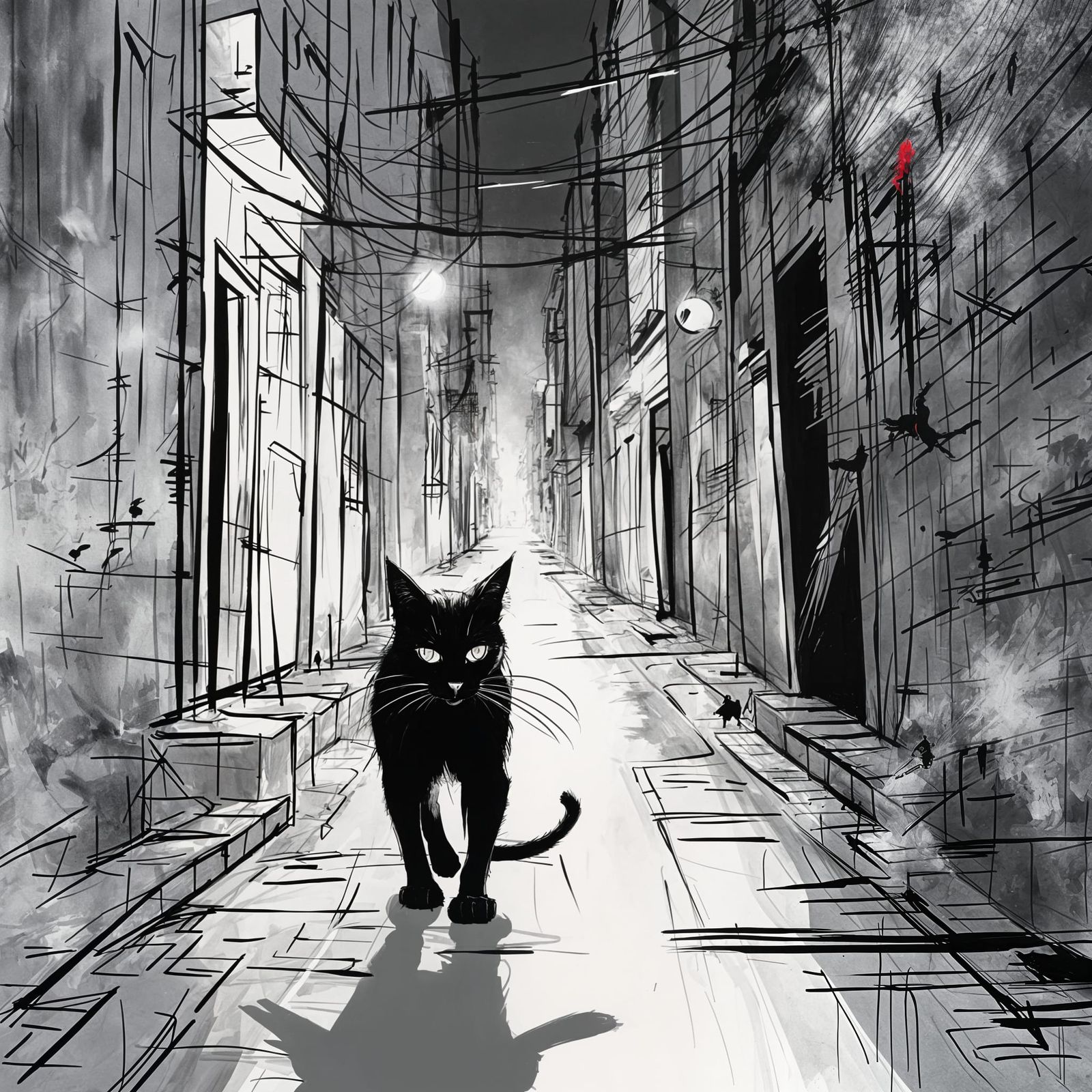 Alley Cat Prowl: Dark Fantasy Comic Art