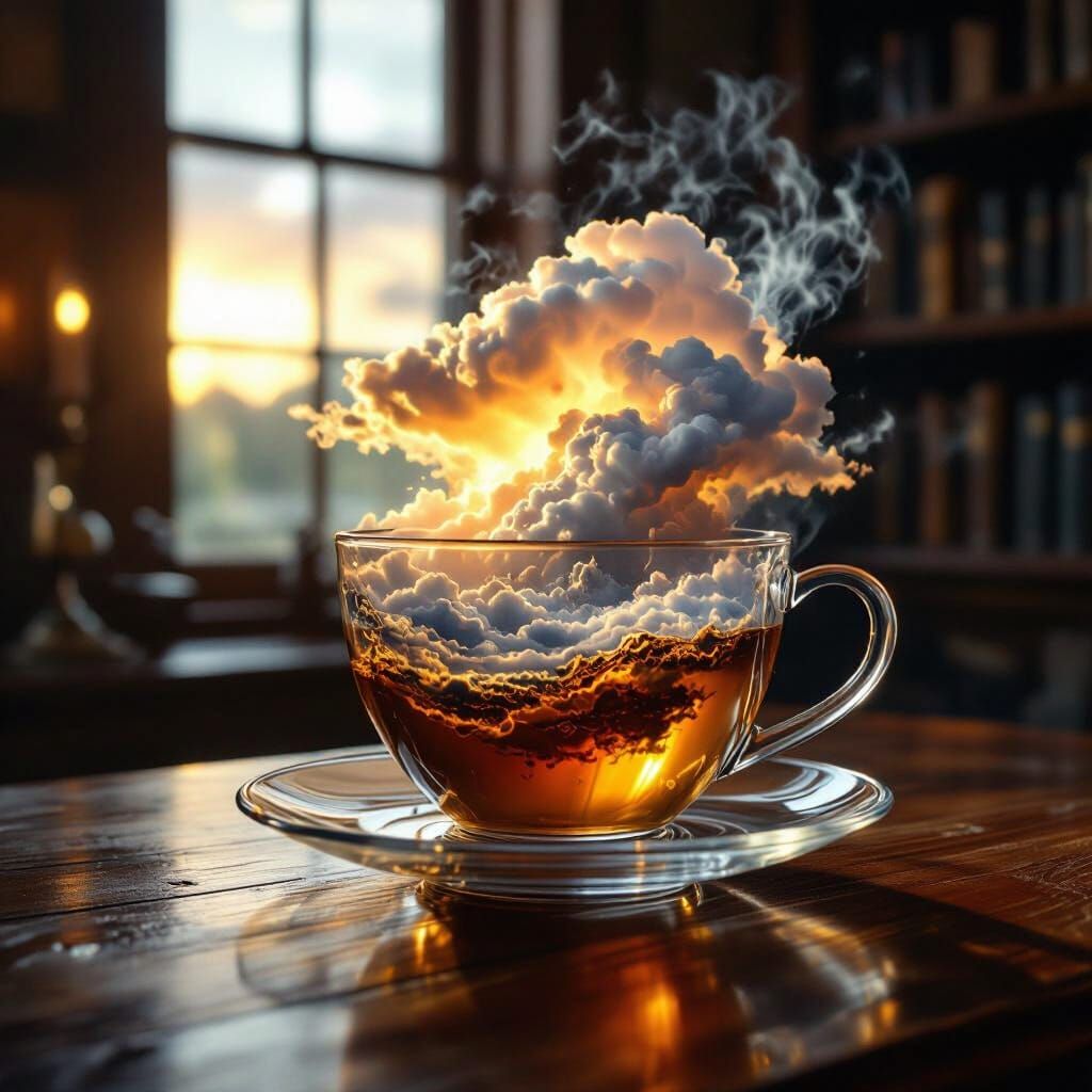 Storm in Teacup: Volumetric Lighting Photography