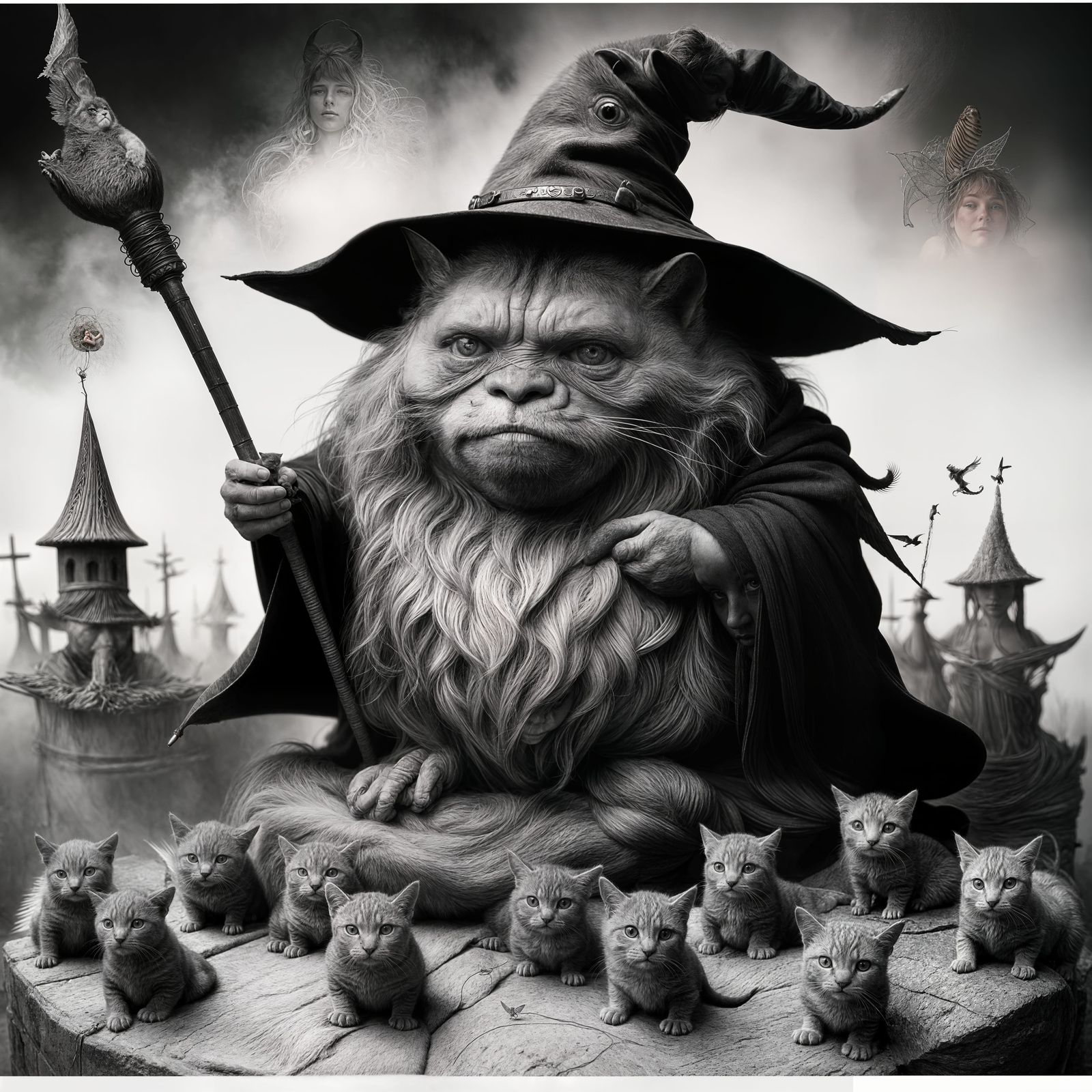 The Chonk Wizard And All His Minions