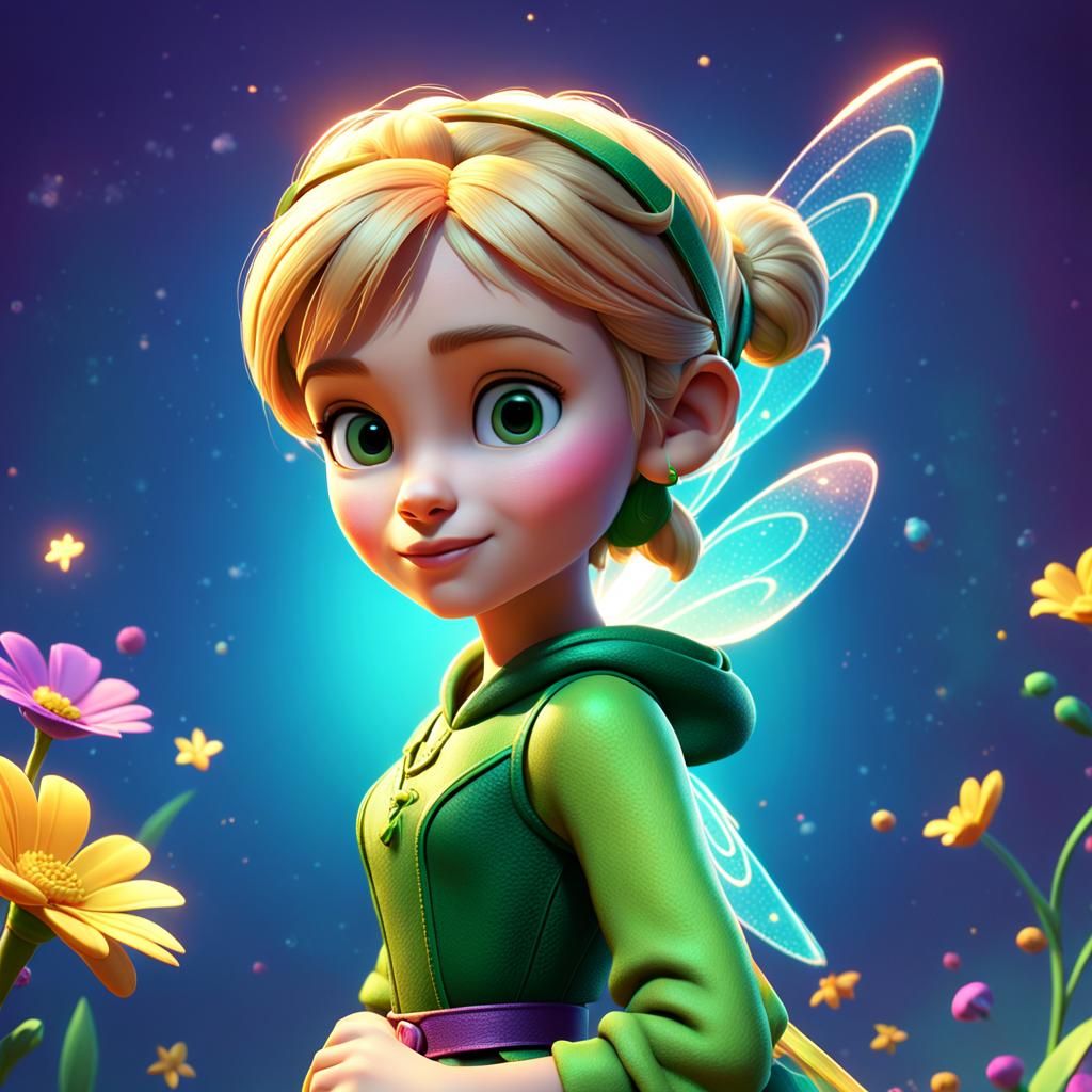 Tinkerbell: 3D Digital Art Concept