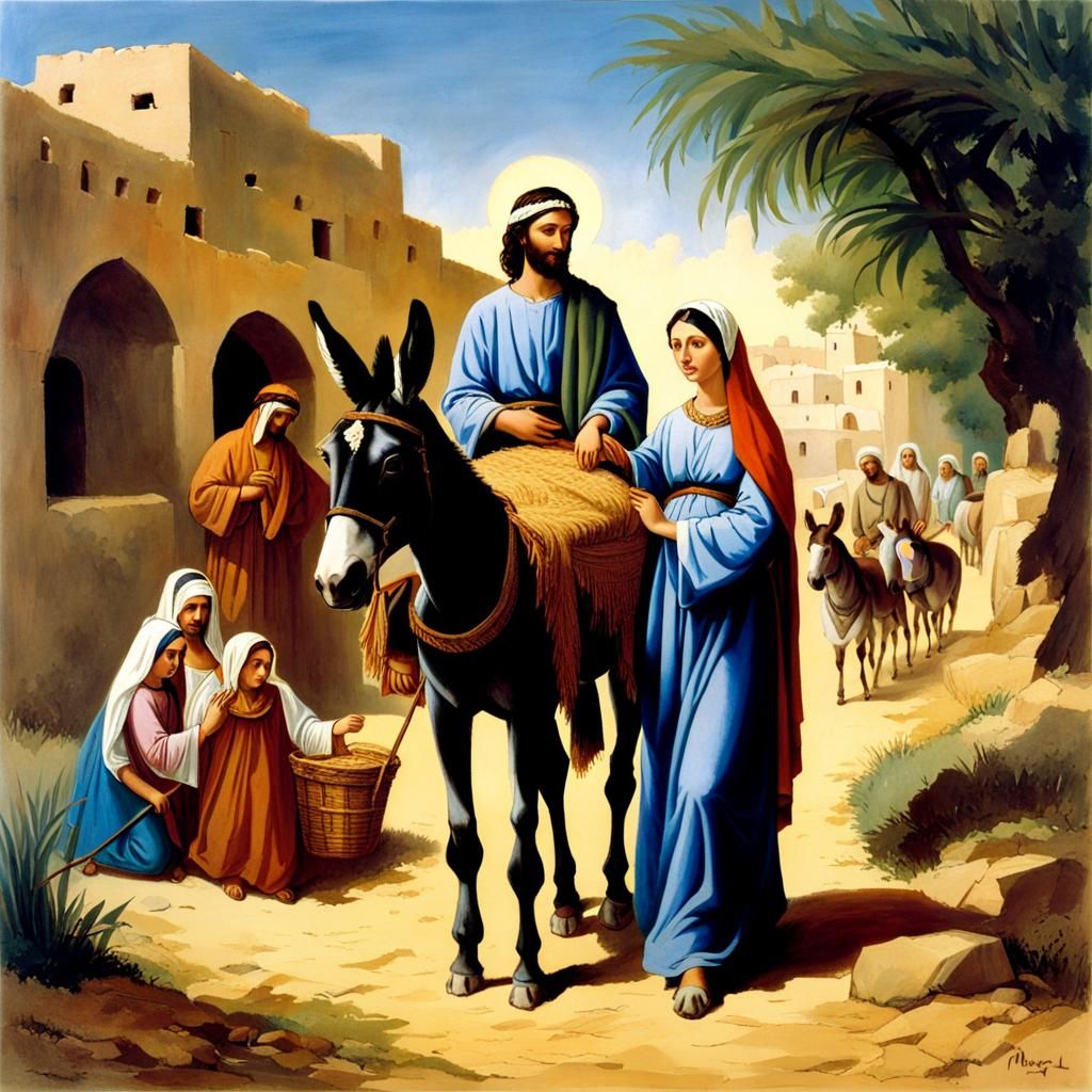 Mary and Joseph's Journey to Bethlehem