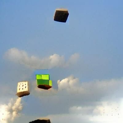 Cube Made of Jumping Jackboots