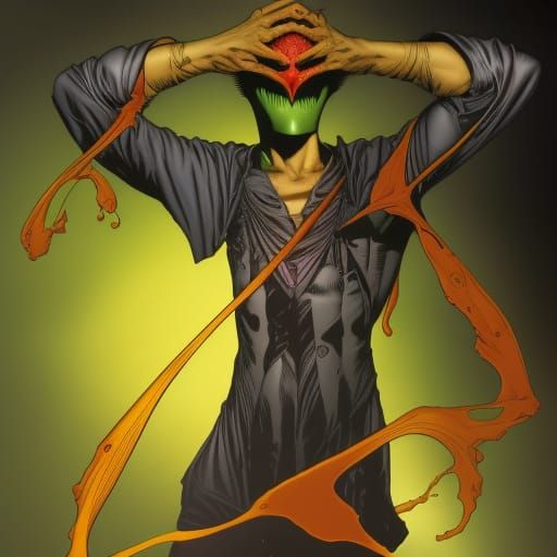 Crazy Heart in Comic Book Art Style