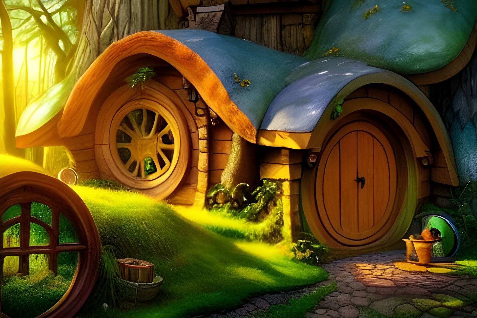 Magical Hobbit House in Enchanted Forest