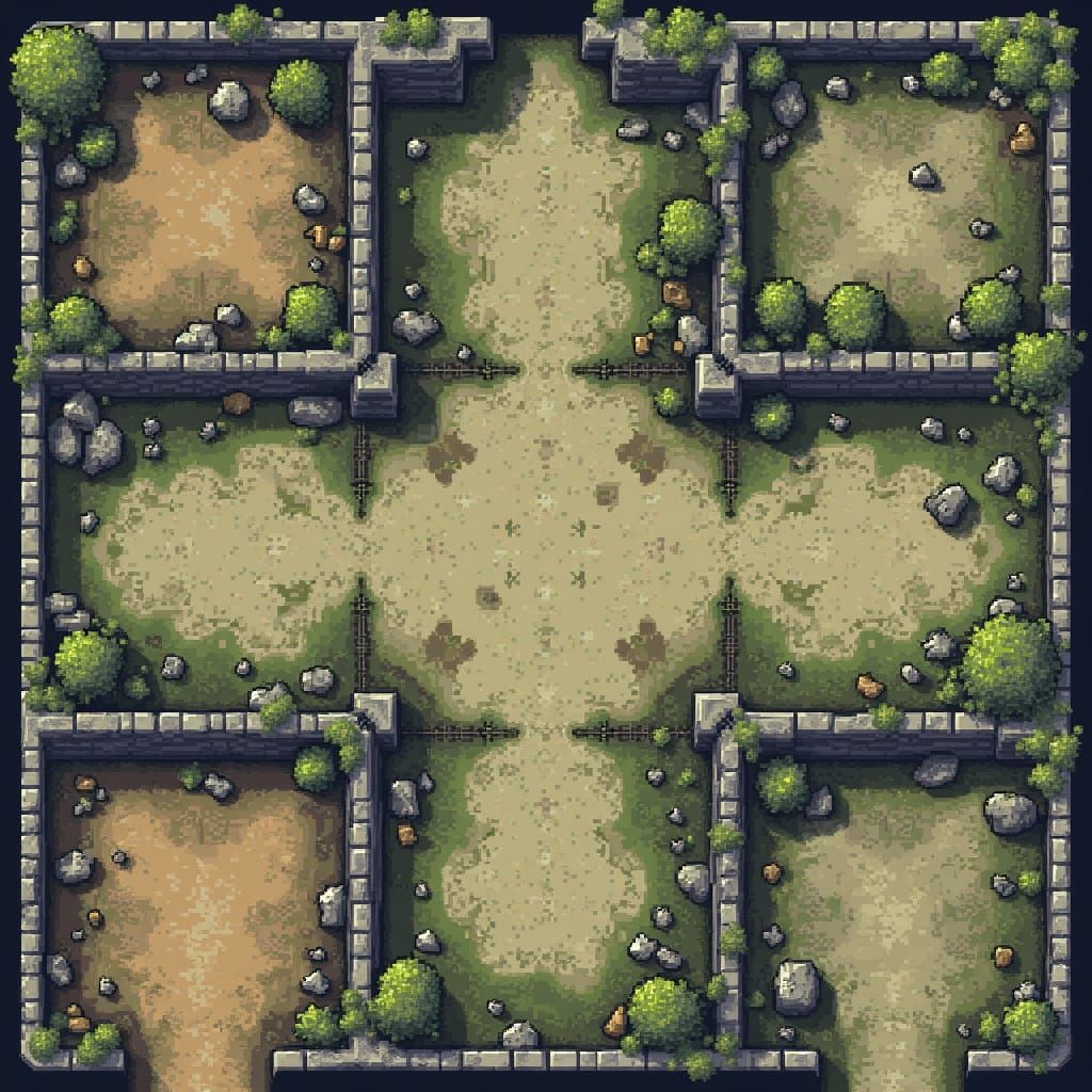 Post-Apocalyptic Fallout 3 Tileset in Retro-Futuristic 8-Bit...