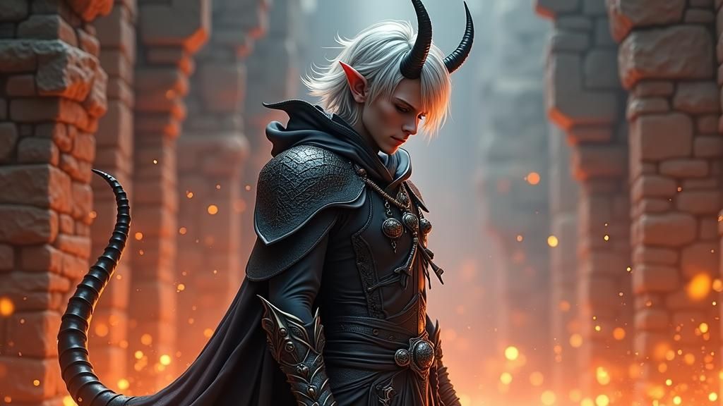 Warmth-Seeking Wight Devil in Dark Fantasy Style