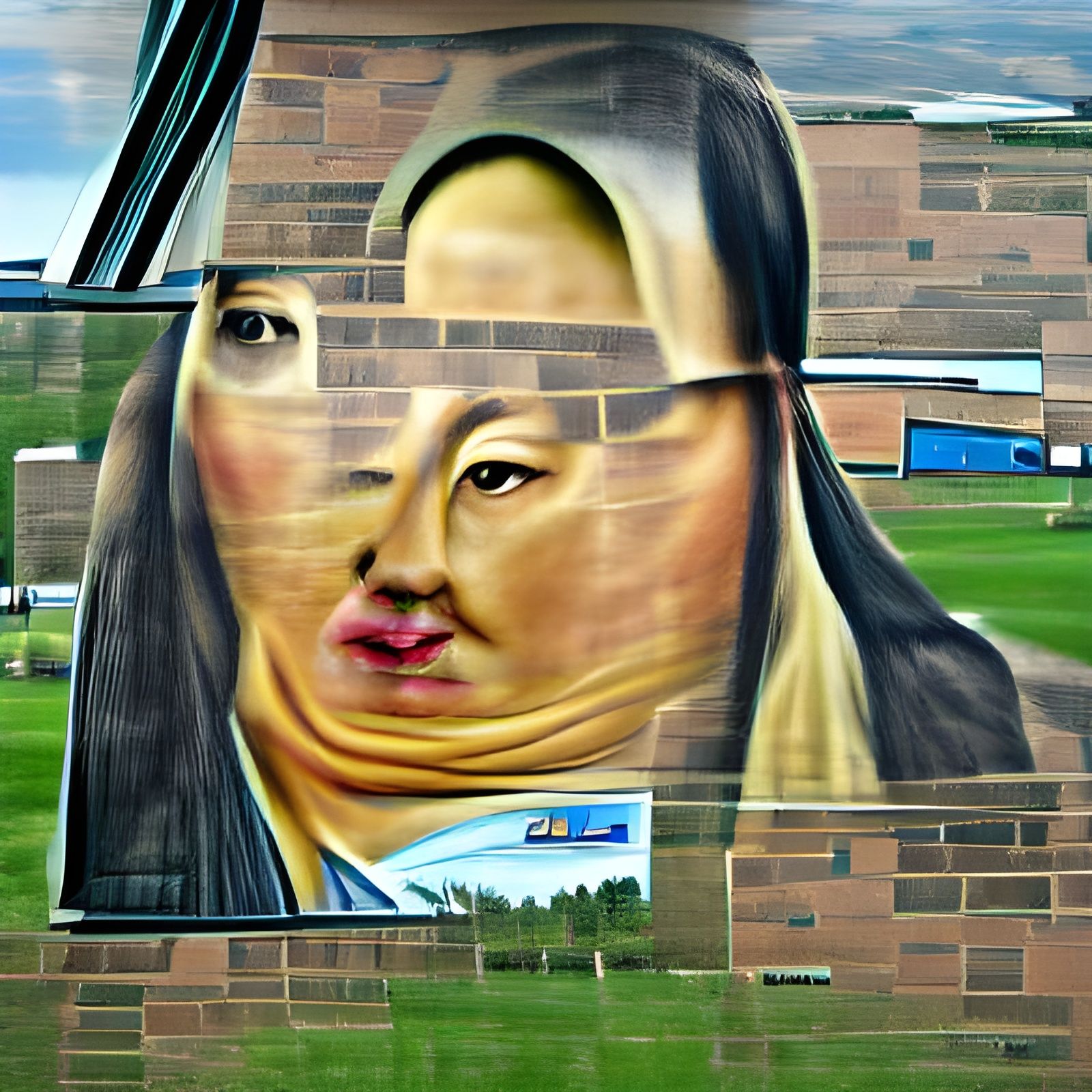 Modern Mona Lisa AI Art