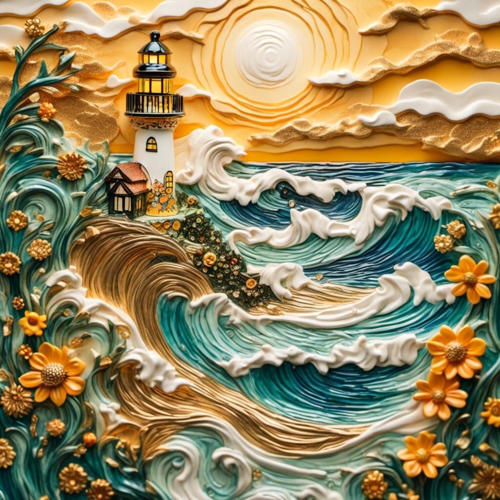 Ceramic lighthouse