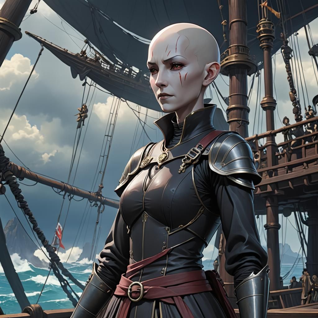 Ventress on a Pirate Ship