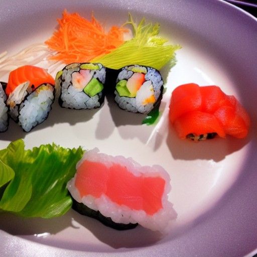 Delicious Fresh Sushi: An Appetizing Close-Up