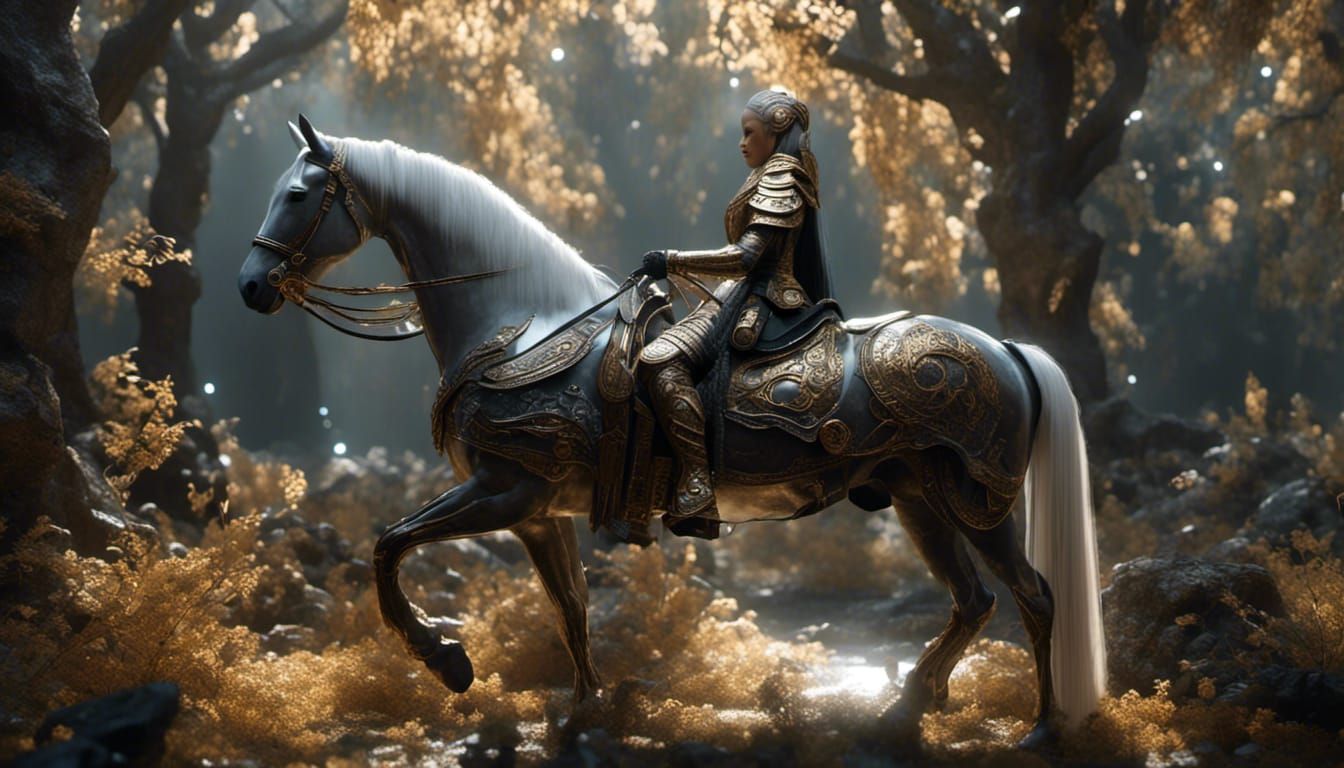 Armored Tennessee Walker Horse in Realistic Detail