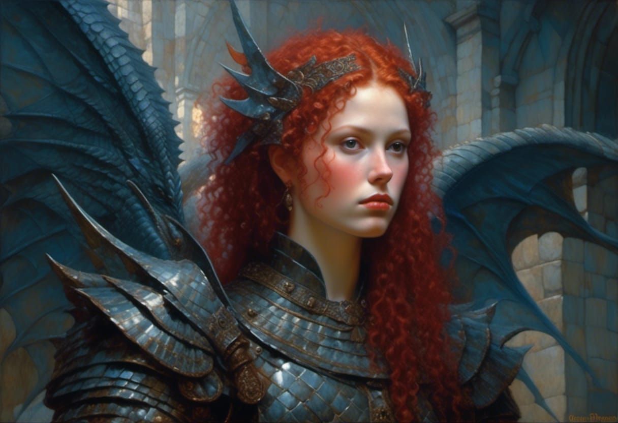 Lady Britomart, Dragon Slayer Portrait